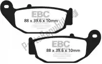 EBCFA629HH, EBC, Brake pad fa629hh hh sintered sportbike brake pads    , New