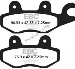 Here you can order the brake pad sfa635 organic scooter brake pads from EBC, with part number EBCSFA635: