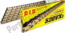 Here you can order the chain kit 520vx3 g&b, 110 zj rivet & sprockets from DID, with part number 39111110G:
