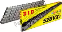 39110215, DID, Chain kit 520vx3, 102 zj rivet & sprockets    , New