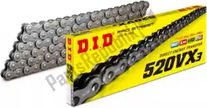 DID 39120208 chain kit 520vx3, 98 zj rivet & sprockets - Bottom side