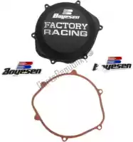 BOYCC06B, Boyesen, Sv black clutch cover with gasket    , Nieuw