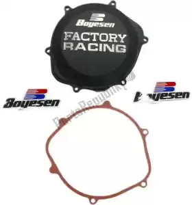 BOYESEN BOYCC06B tapa de embrague sv negra con junta - Lado inferior