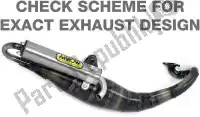 AR33512ENA, Arrow, Exh extreme aluminum scooter exhaust    , New