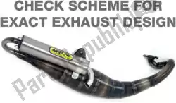 Here you can order the exh extreme aluminum scooter exhaust from Arrow, with part number AR33503ENB: