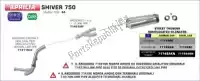 AR71411MI, Arrow, Exh tubo médio não catalisado    , Novo
