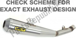 Here you can order the exh pro racing, carbon end cap eec from Arrow, with part number AR71660RKI: