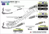 AR71440MI, Arrow, Mi-pipe exh pour silencieux race-tech et works    , Nouveau
