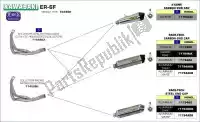 AR71794AKB, Arrow, Exh race-tech aluminium white, carbon end cap    , Nieuw