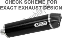 AR71662AON, Arrow, Exh maxi race tech aluminum dark eec    , New