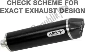 ARROW AR71809AKN exh maxi race-tech aluminium dark, carbon cap - afbeelding 16 van 20