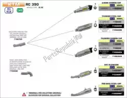 exh non catalized mid-pipe van Arrow, met onderdeel nummer AR71668MI, bestel je hier online: