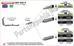 ARROW AR71804AKN exh race-tech aluminio oscuro, tapa de carbono - imagen 42 de 45