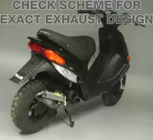 ARROW AR33504ENA exh extreme alu scooter exhaust - Bovenste deel