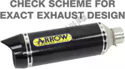 exh street thunder aluminium dark - carbon cap van Arrow, met onderdeel nummer AR51501AKN, bestel je hier online:
