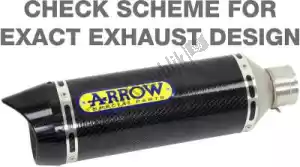 ARROW AR51514AKN exh thunder aluminio oscuro, tapa de carbono - Lado inferior