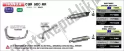 Aqui você pode pedir o exh indy race alumínio eec em Arrow , com o número da peça AR71712AO: