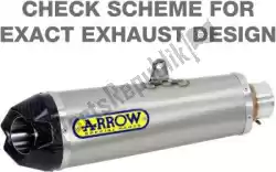 exh works titanium, carbon end cap eec van Arrow, met onderdeel nummer AR71750PK, bestel je hier online: