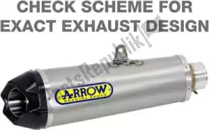 ARROW AR71750PK exh works titanium, carbon end cap eec - Onderkant