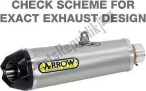 ARROW AR71751PK exh works titanium, carbon end cap eec - Onderkant