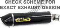 AR71852AKN, Arrow, Exh indy race aluminium dark, carbon end cap    , Nieuw