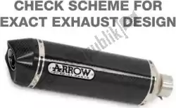 exh race-tech titanium, carbon end cap van Arrow, met onderdeel nummer AR71764PKK, bestel je hier online: