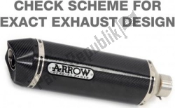 Here you can order the exh race tech aluminum, carbon end cap from Arrow, with part number AR71764AK: