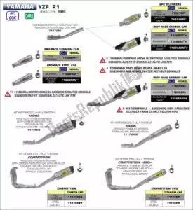 ARROW AR71179CKZ exh competición sistema completo de titanio completo - Lado inferior