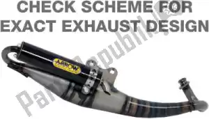 ARROW AR33503ENB exh extreme aluminum scooter exhaust - Lower part