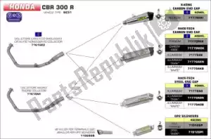 ARROW AR71779MKK exh race tech carbono, tampa de carbono - imagem 24 de 24