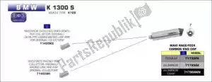 ARROW AR71790AKN exh maxi race-tech aluminium ciemne, karbonowa nasadka - środek