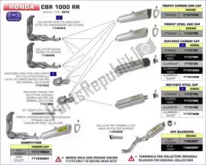 ARROW AR71727AKN exh indy race alluminio scuro, fondello in carbonio - Parte inferiore