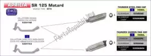 ARROW AR53502AK exh thunder alluminio, fondello in carbonio - Lato superiore