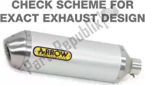 ARROW AR71788AK exh race-tech aluminium, carbon end cap - Linkerkant