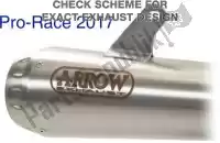 AR51501PRI, Arrow, Exh pro race nichrom    , Novo