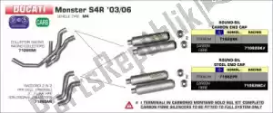 ARROW AR71265MI joints exh 2 en 2 pour stock collectors - Côté gauche