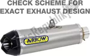 ARROW AR71835PK exh works titanium, carbon end cap + link pipe - afbeelding 12 van 12