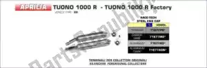 ARROW AR71677PO exh race tech titanium eec - Upper part