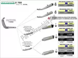 ARROW AR71494MI exh mid-pipe for x-kone silencers - Upper side
