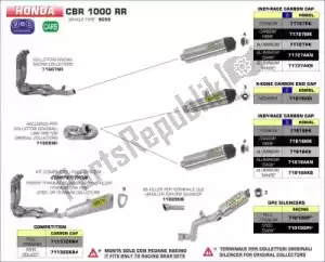 ARROW AR71727AKN exh indy race alluminio scuro, fondello in carbonio - Lato destro