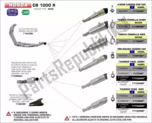 ARROW AR71732AKN exh street thunder aluminio oscuro - tapa de carbono - Lado superior