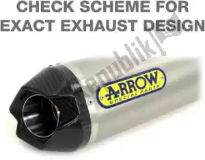 ARROW AR71765PK exh works titanium, carbon end cap eec - afbeelding 11 van 12