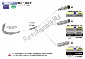 ARROW AR71372MI exh low mount mid-pipe for stock collectors - afbeelding 14 van 14
