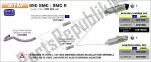 ARROW AR72618PK exh race tech titanium, carbon end cap - Plain view