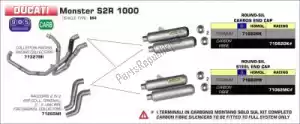 ARROW AR71265MI joints exh 2 en 2 pour stock collectors - Côté droit