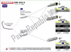 ARROW AR71779AK exh race tech aluminio, tapa final de carbono - imagen 23 de 24