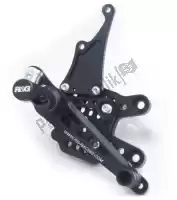 41933000, R&G, Voetsteun rearset, black    , Nieuw