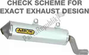 ARROW AR72039AE exh enduro aluminium - Linkerkant