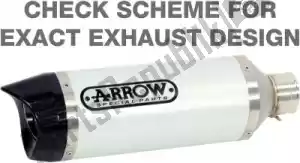 ARROW AR51502AKN exh street thunder alumínio escuro - tampa de carbono - Meio