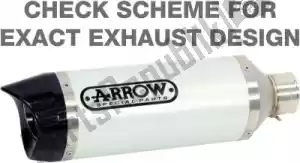 ARROW AR51506AK exh street thunder aluminium, embout carbone - Côté gauche